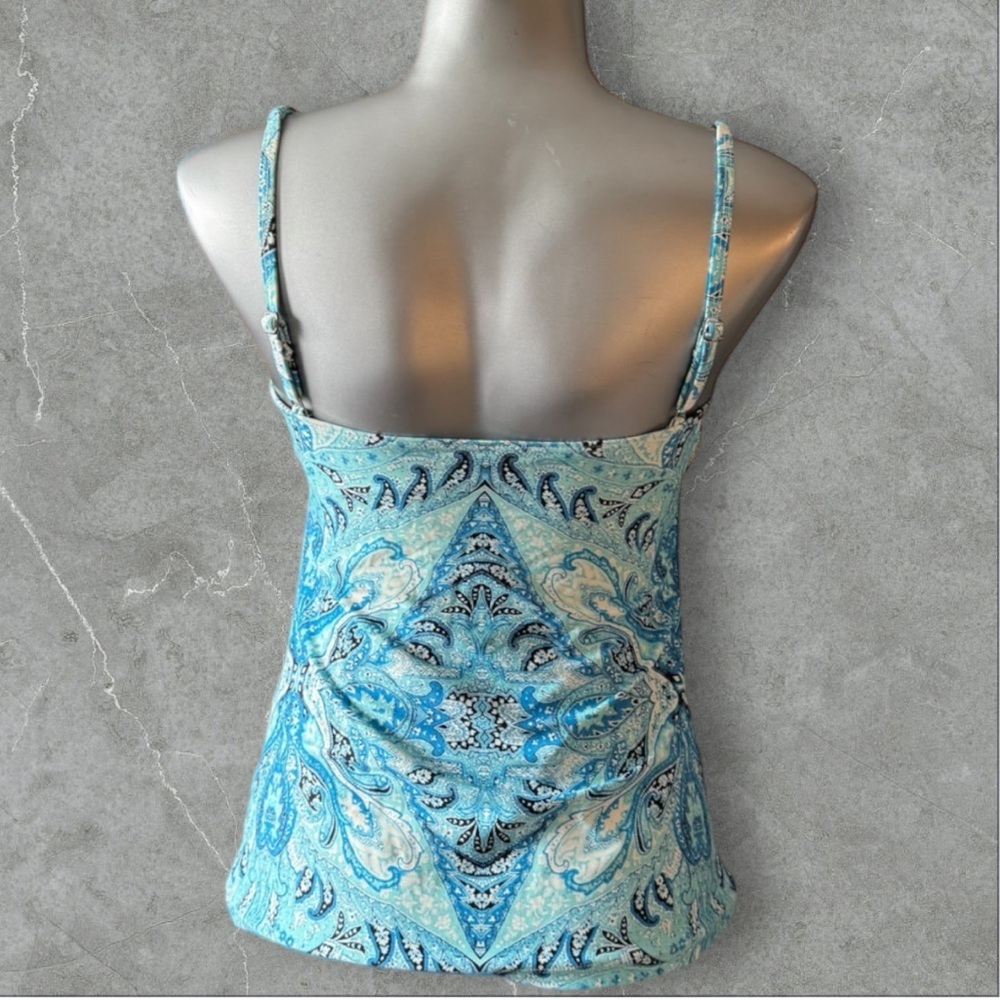 2 for $30 | Blue Paisley Tankini Top - Picture 7 of 14